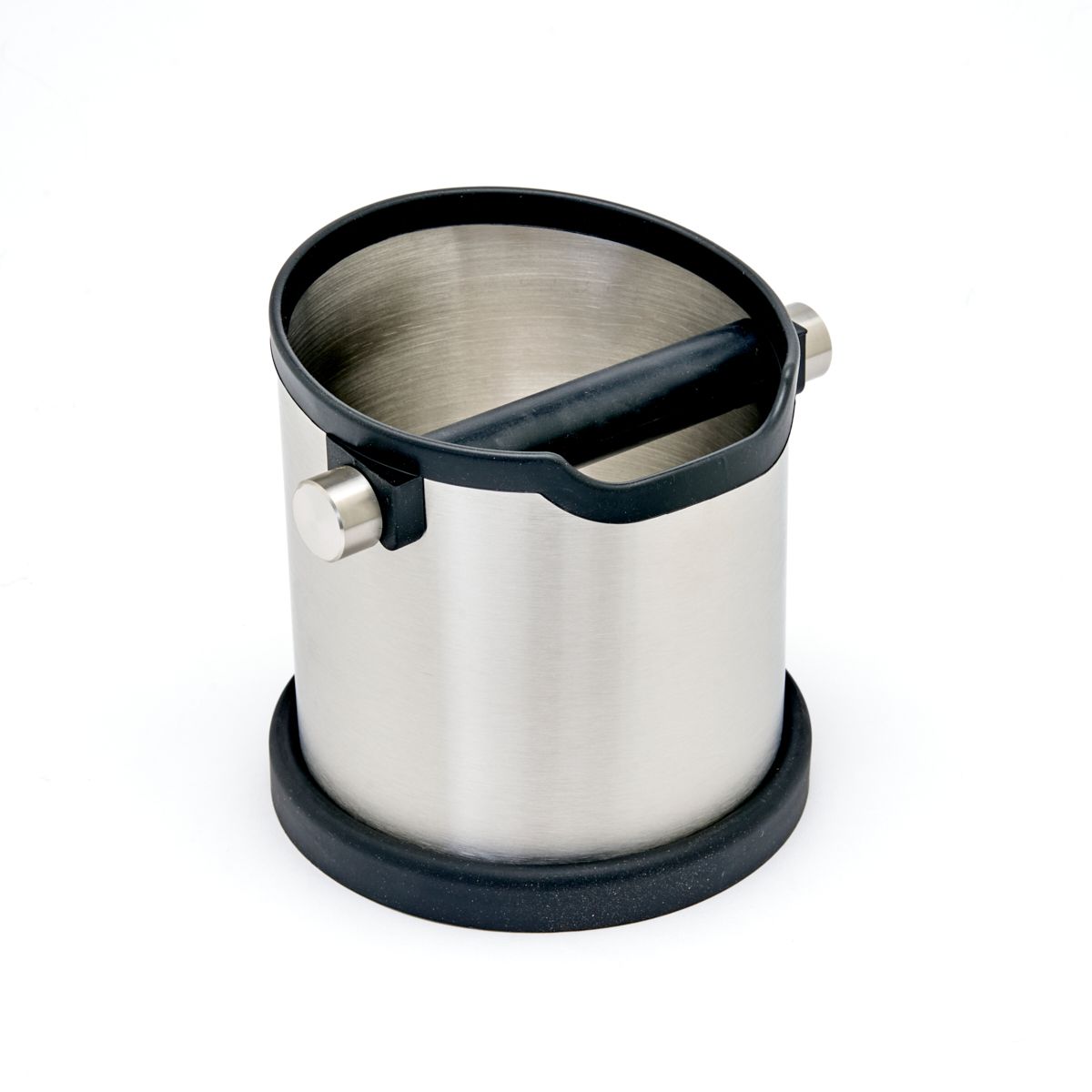 Coffee Knock Box Bin Grinds Tamper Waste Tamp Tube Stainless Steel 